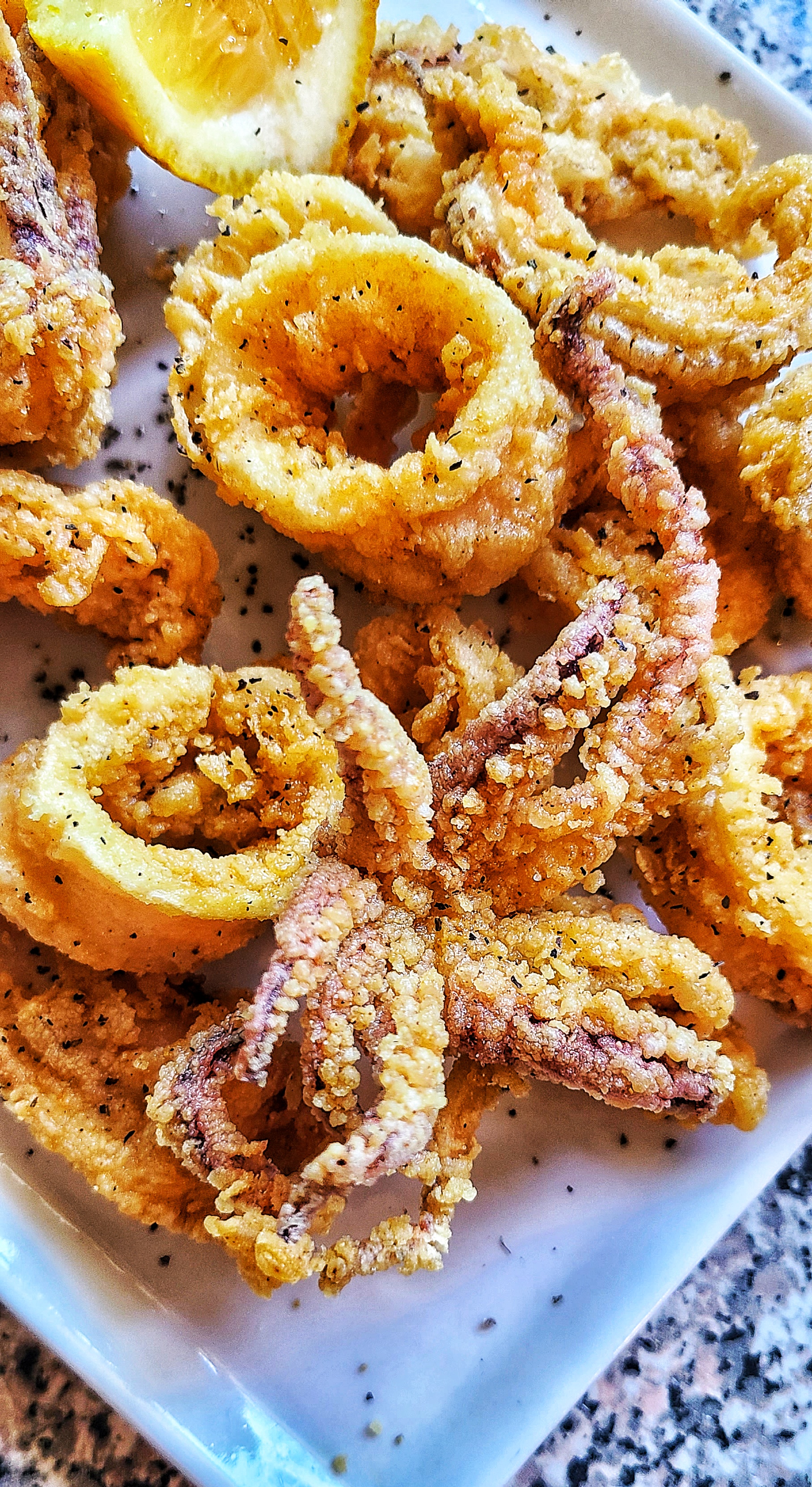 Greek Fried Squid Recipe Fried Calamari Recipe Mediterranean ICDK Greek Fried Squid Recipe Fried Calamari Recipe Mediterranean ICDK