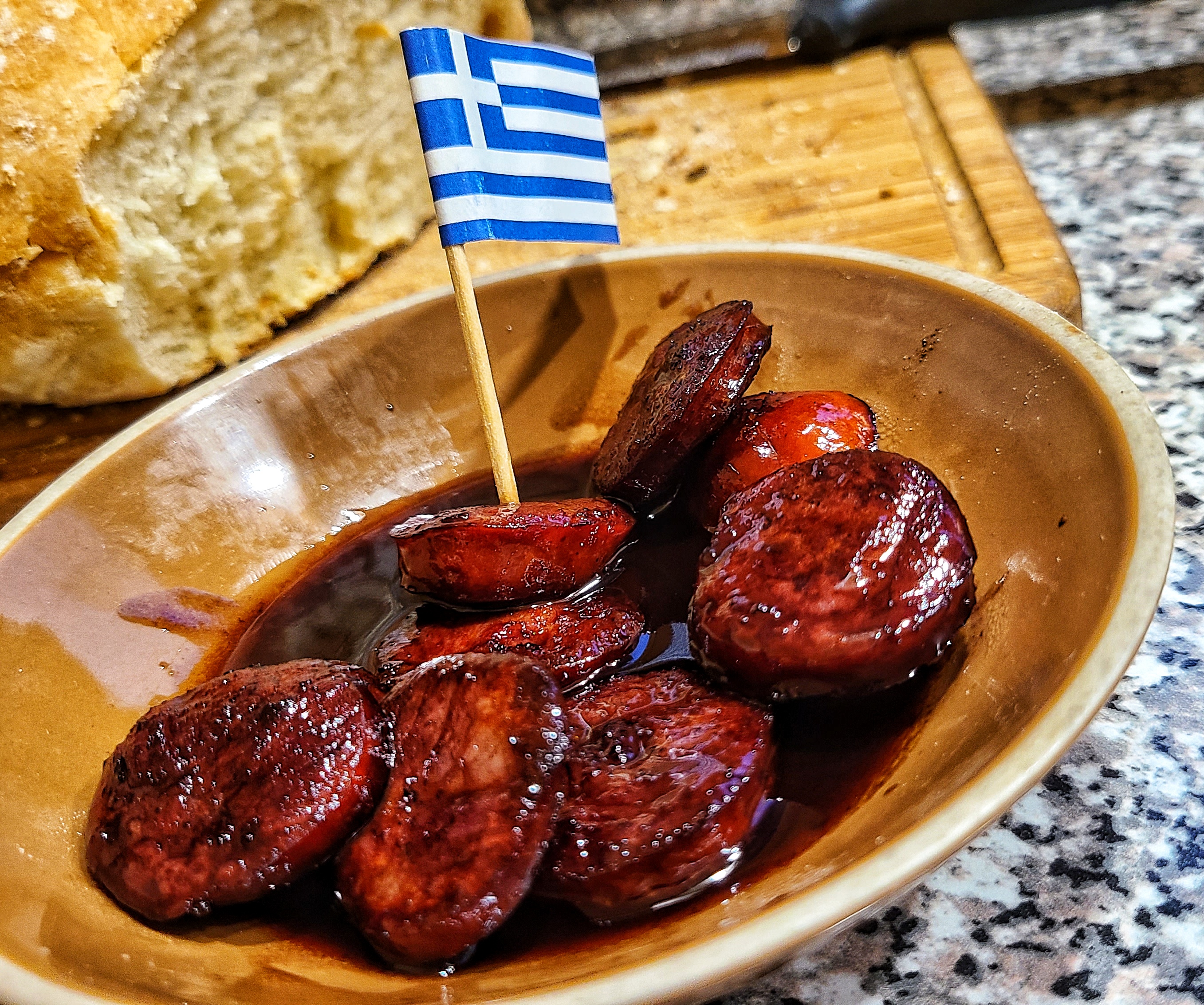 Sausages With Petimezi and Vinegar Kalofagas.ca