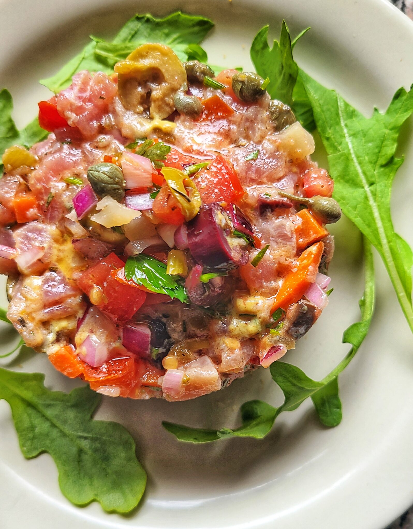 Mediterranean Tuna Tartare Kalofagas.ca